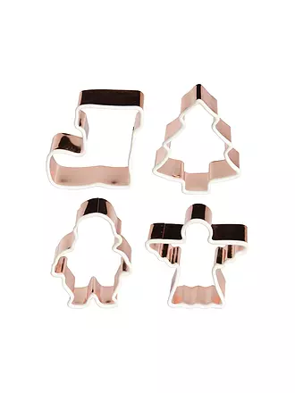 LURCH | Emporte-pièces 4 pièces. XMAS MINI Cuivre/Silicone |